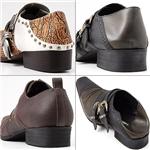 Bracciano スタイリッシュ2WAYシューズ バックル D.BROWN 27