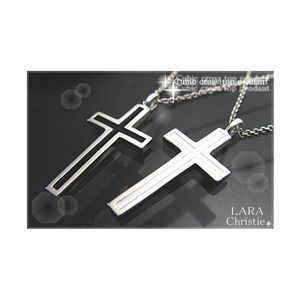 LARA Christie（ララクリスティー） レールクロス ペアネックレス