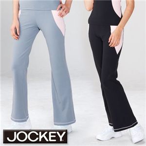 JOCKEY スムーブウエア ロングパンツ グレー/ピンク Mサイズ