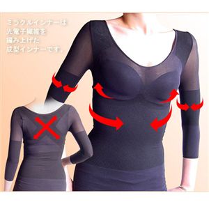 光電子ミラクルインナー ブラック Mサイズ