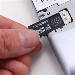 Tanscend microSD 2GB＋カードリーダーM5セット White