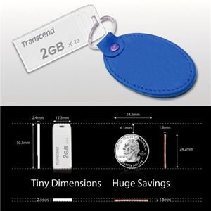 Transcend 2GB USB�������[ T3(5P�p�b�N�j