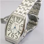 ジョルジュレッシュ 紳士　３針メタル腕時計 GR-14001-01 シルバー（黒）