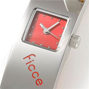 ficce(フィッチェ) チェーンブレス メンズウォッチ FC-11025 ワインレッド文字盤