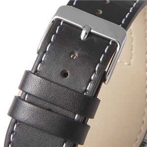 ficce(フィッチェ) ツインムーブ メンズ レザーウォッチ FC-11034-02/ブラック