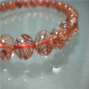 超稀少!情熱の石レッドルチルブレス6mm