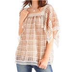 スクエアーレースチュニック 820380-3089 ベージュ