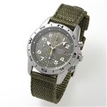 【訳あり・在庫処分】SEIKO ミリタリー クロノグラフ SND377R／カーキ