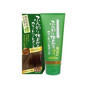 ふんわり仕上がる　カラートリートメント　ブラウン
