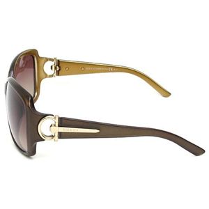 2010年新作モデル★GUCCI(グッチ) サングラス GG3115/F/S-OVZ/CC:ブラウングラデーション×メタリックカーキ×ゴールド(裏面)