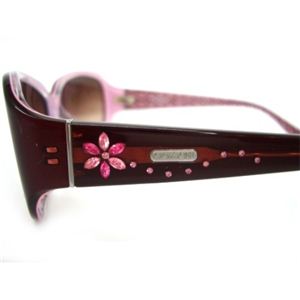 Coach(コーチ) サングラス S782A-BURGUNDY ブラウングラデーション×フラワーラインストーン 【2011年新作モデル】