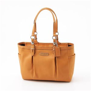 COACH(コーチ) レザー トートバッグ SV/CA・Camel