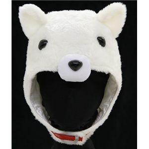 【在庫処分特価品】どうぶつヘッド・いぬ（白）