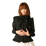 Cream doll ブラウス リボンタイ（ブラック）