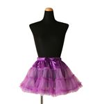  リバーシブルパニエ ウエストゴム仕様Ladies（W60〜90cm）パープル×ラベンダー