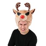 クリスマスコスプレ ROCKトナカイヘッド（ブラウン）
