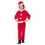 【クリスマスコスプレ 衣装】キッズサンタスーツ 120 （子供用）
