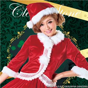 【クリスマスコスプレ 衣装】ニットレースジャケットサンタ Ladies