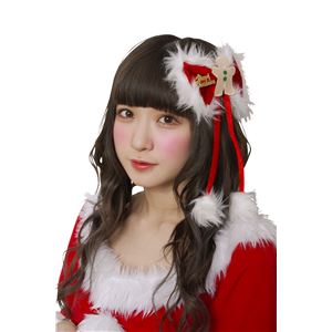 【クリスマスコスプレ 衣装】ジンジャーリボンピン