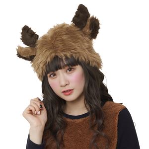 【クリスマスコスプレ 衣装】ふわっとトナカイハット