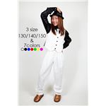 【キッズダンスウェア】Step by Teens Ever ベスト ホワイト 130サイズ （子供用）