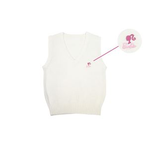 Barbie School（バービースクール） ベスト ホワイト LL（大きいサイズ）