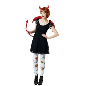 【ハロウィンコスプレ】デビルパーツセット（レッド）