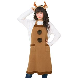 【クリスマスコスプレ 衣装】トナカイエプロンセット