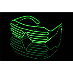 ELEX（エレクトリック イーエックス）光るブラインドサングラス 緑