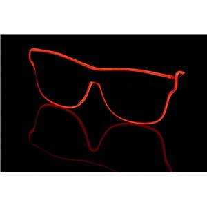 ELEX（エレクトリック イーエックス）光るラインサングラス 赤