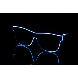 ELEX（エレクトリック イーエックス）光るラインサングラス 青