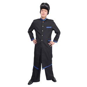 【コスプレ】学ラン 木更津 長ランDX 青ライン