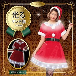 【クリスマスコスプレ 衣装】 エレクトリックショートスリーブサンタ