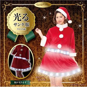 【クリスマスコスプレ 衣装】 エレクトリックツーピースサンタ