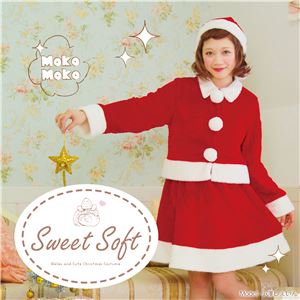 【クリスマスコスプレ 衣装】 Sweet Soft キュートツーピースサンタ