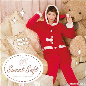【クリスマスコスプレ 衣装】 Sweet Soft オールインワンサンタ