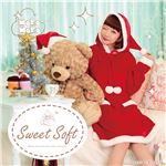 【クリスマスコスプレ 衣装】 Sweet Soft ポンポンワンピースサンタ