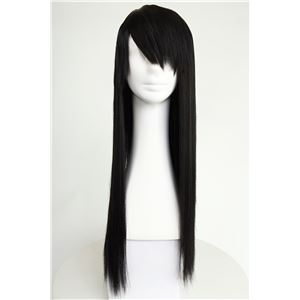 【コスプレ】 【耐熱ウィッグ】 耐熱アニメWIG ストレートロング ブラック