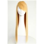 【コスプレ】 【耐熱ウィッグ】 耐熱アニメWIG ストレートロング ゴールド