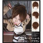 【コスプレ】 【耐熱ウィッグ】 耐熱アニメWIG スパイスショート ブラウン