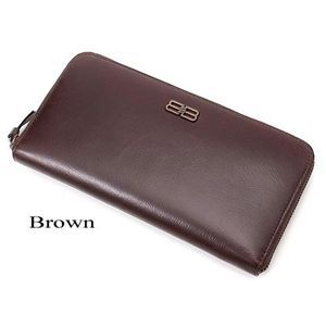 BALENCIAGA（バレンシアガ）　レザーラウンドファスナー長財布　BANA02 Brown