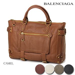 BALENCIAGA(バレンシアガ) エディターズ レザーバッグ キャメル