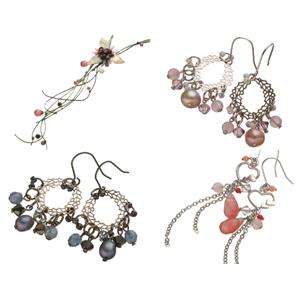 ネックレス、ピアス3点セット