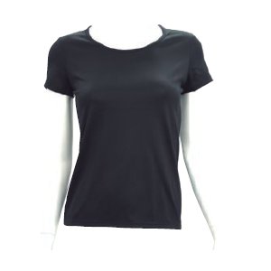 ナノミックス　　「Uネック半袖Ｔシャツ（女性用）／Mサイズ」【ボルドー】【2枚セット】画像１