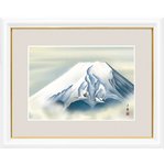 富士図額絵　白額入り　『黎明富士』　【中】