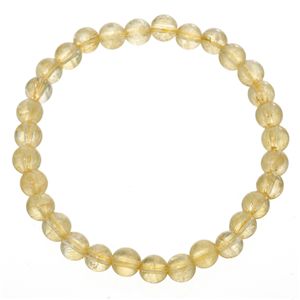 天然石6mm ジュエルブレス シトリン