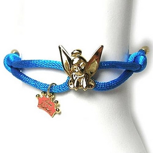 Disney Couture（ディズニークチュール） シルクコードブレスレット ティンカーベル・ブルー kjb35
