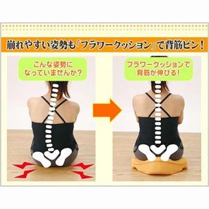 姿勢サポート 「フラワークッション」