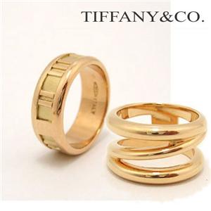 TIFFANY&CO. イエローゴールドリング A/オープンダイアグナルリング 5.0(約9.25号) /14989471