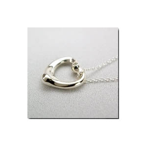 TIFFANY(ティファニー) オープンハートペンダント*2ポイントダイヤ 18967359